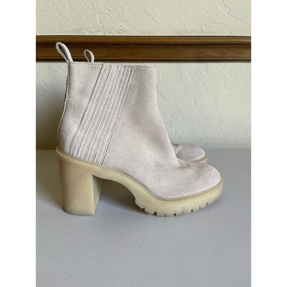 Dolce Vita Women's Celia Suede Leather Block Chunky Heel Boot - 9.5 - Picture 1 of 9